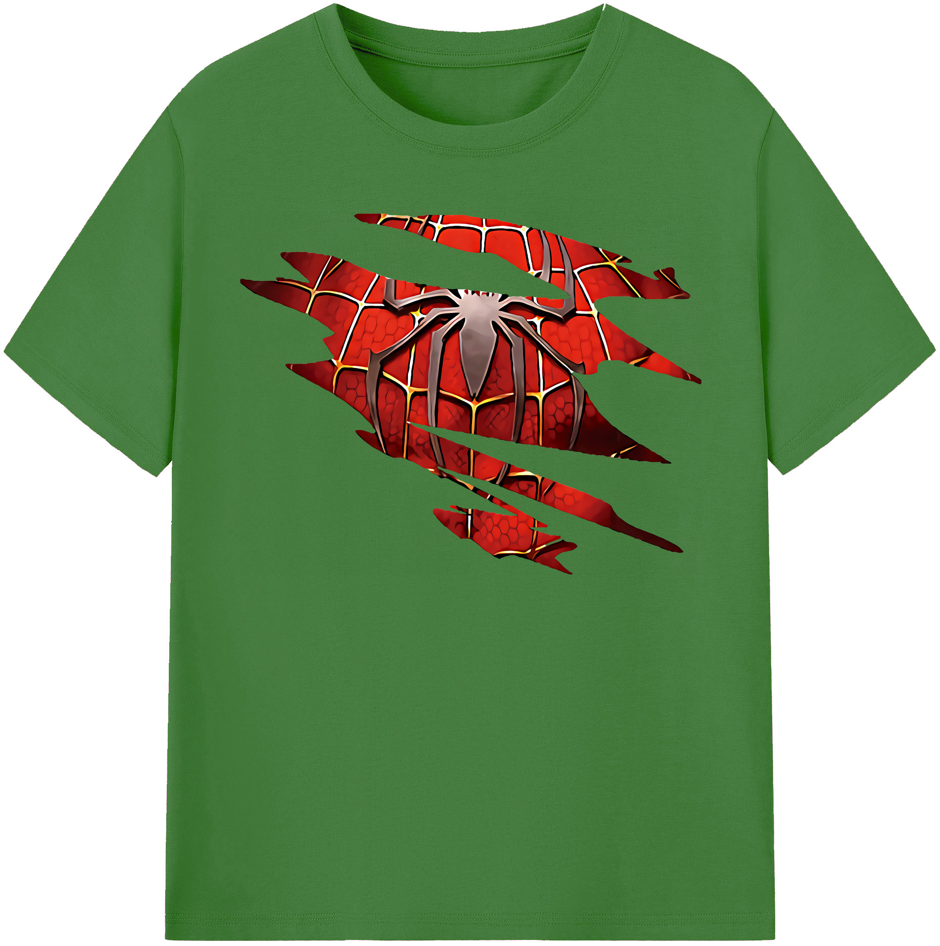 （画像用） Spider Man スパイダーマン レディースカジュアルプリントTシャツ（綿100％）